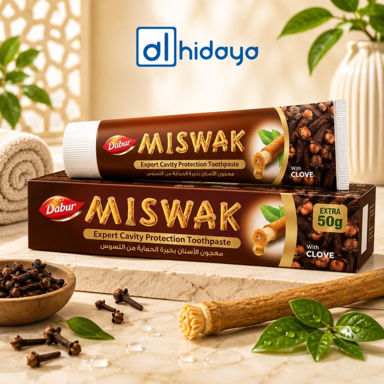 Dentifrice Herbal Miswak - GRAND : 120gr + 50gr Gratuit - Laboratoire Dabur