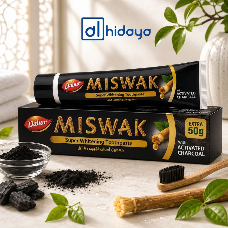 Dentifrice Herbal Miswak - GRAND : 120gr + 50gr Gratuit - Laboratoire Dabur