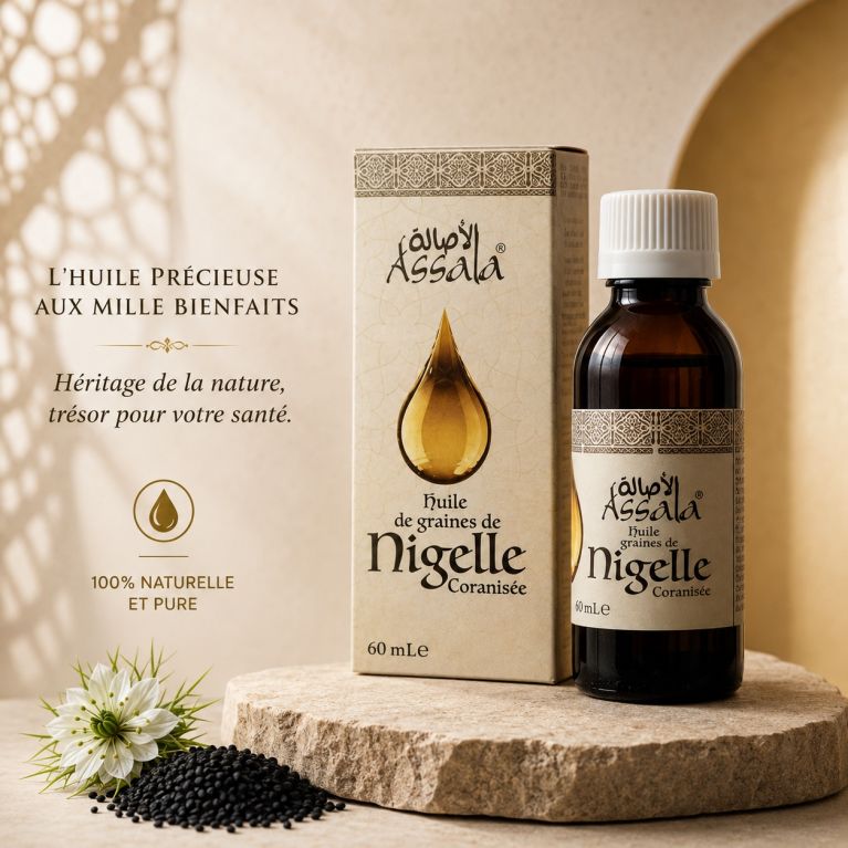 Huile de Nigelle - Ethiopie - Pressée à Froid - Coranisée - 60 ml - Assala