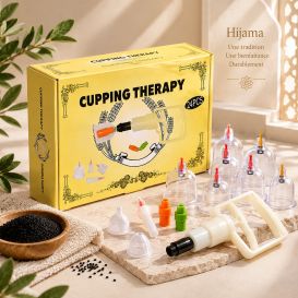 Kit Hijama 24 Pièces - Cupping Therapy - Ventouse Plastique - Areej Baghdad