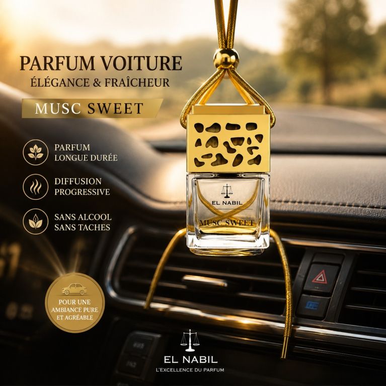 Musc Sweet - Parfum Pour Voiture - 6ml - El Nabil 