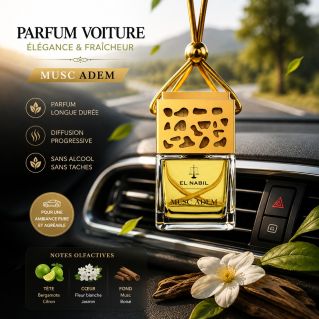 Musc Adem - Parfum Pour Voiture - 6ml - El Nabil 