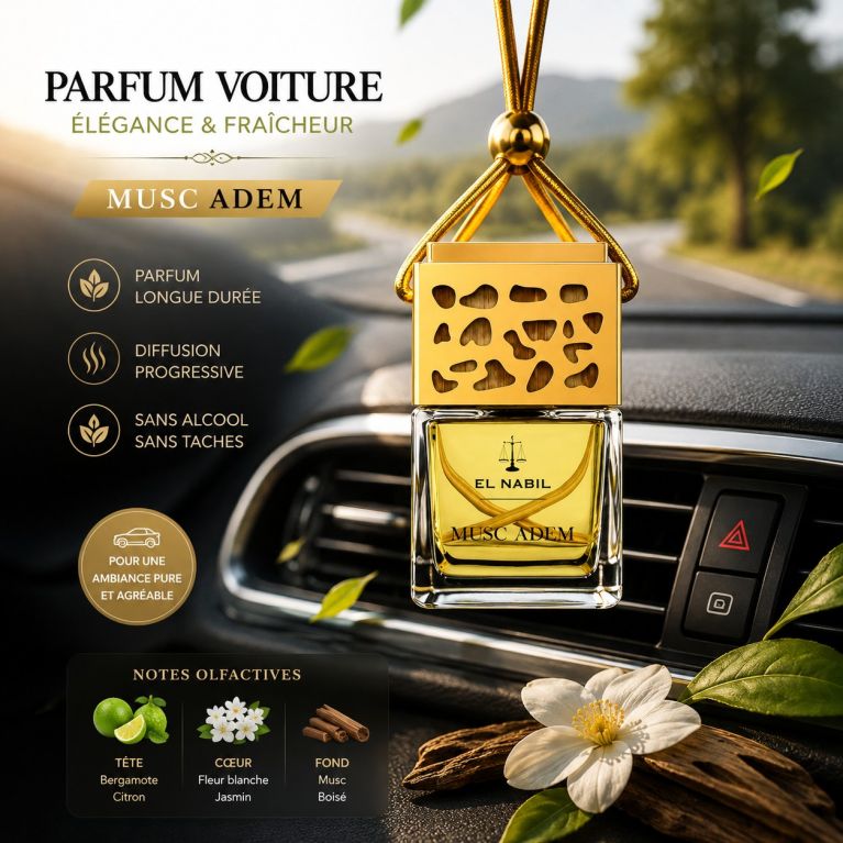 Musc Adem - Parfum Pour Voiture - 6ml - El Nabil 