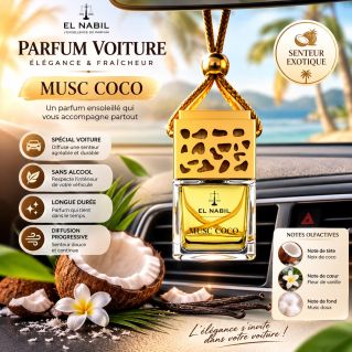 Musc Coco - Parfum Pour Voiture - 6ml - El Nabil 