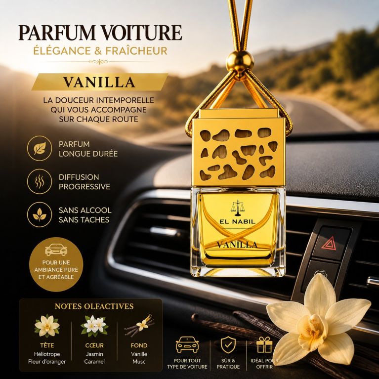 El Nabil - Parfume Pour Voiture "Vanilla" - 6ml