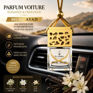 Musc Ayad - Parfum Pour Voiture - 6ml - El Nabil 