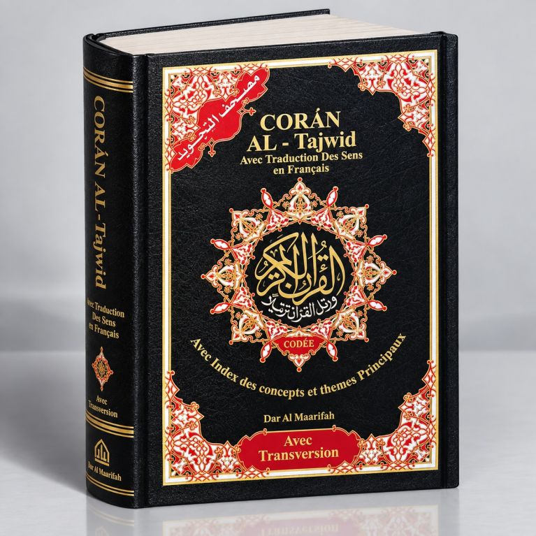 Coran Al-Tajwid Français - Arabe - Phonétique - 17 X 24.50 cm - Edition Al Maarifa