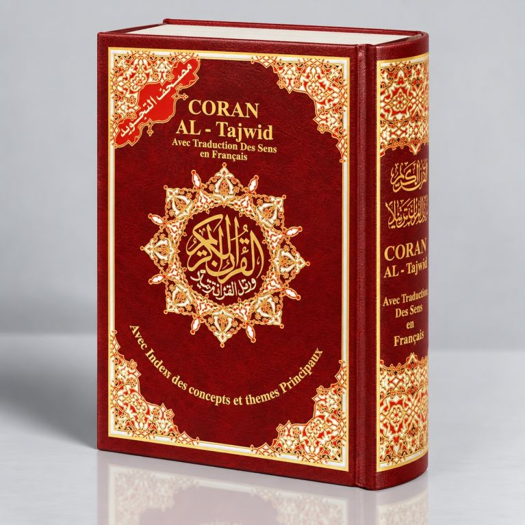 Coran Al-Tajwid Français - Arabe - Phonétique - 17 X 24.50 cm - Edition Al Maarifa