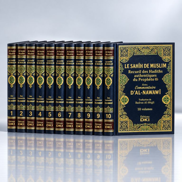 Sahih Muslim 10 Tomes avec Commentaire de L'Imam Nawawi - Edition Dar Al Kotob Al Ilmiyah