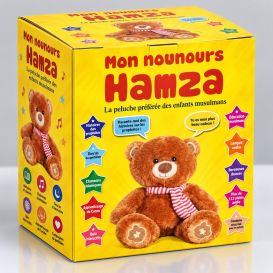 Mon Nounours Hamza : La Peluche Préférée des Enfants Musulmans - Nounours de Qualité et Très Doux