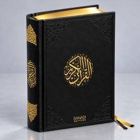 Le Noble Coran de Luxe en Arabe Hafs - Récitation Maher Maaqli en QR Code - Noir - 3 Formats - Editions Sanadi