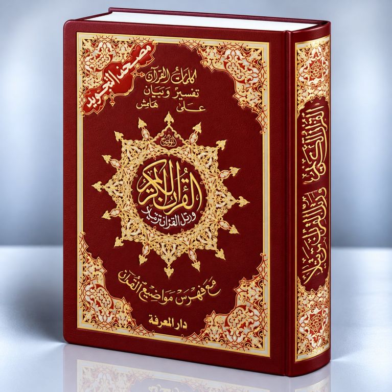 Coran Al-Tajwid et Tahfiz - Arabe - Lecture Hafs - Grand Format - 17,50 X 24,50 cm - Edition Al Maarifa