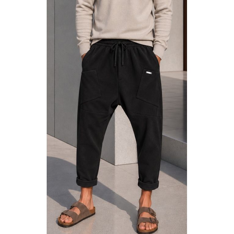 Sarouel Homme Suédine Douce – Coupe Design Qaba'il W27