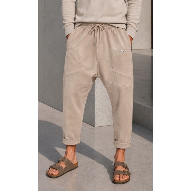 Sarouel Homme Suédine Douce – Coupe Design Qaba'il W27