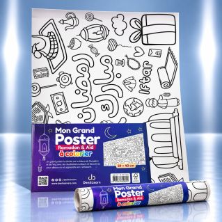 Mon Grand Poster à Colorier + Cherche & Trouve - Edition DEENILEARN
