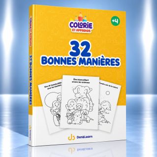 Colorie et Apprends : 32 Bonnes Manières - Edition DEENILEARN