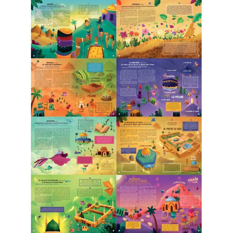 Les Histoires du Coran pour Enfants : Atlas illustré des Prophètes et des récits coraniques – Collectif – Orientica