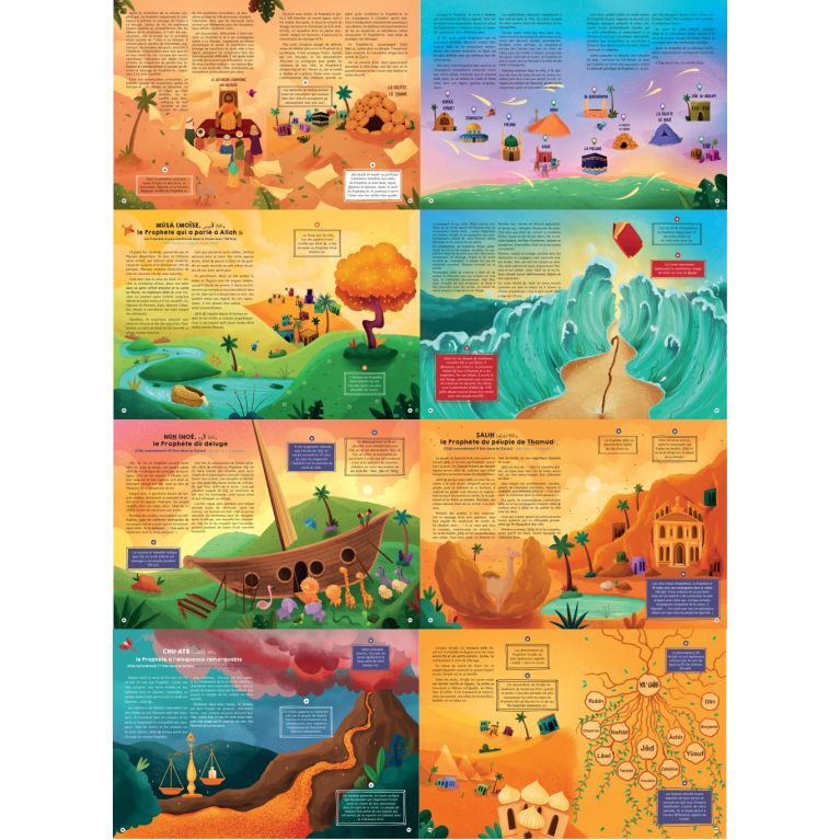 Les Histoires du Coran pour Enfants : Atlas illustré des Prophètes et des récits coraniques – Collectif – Orientica