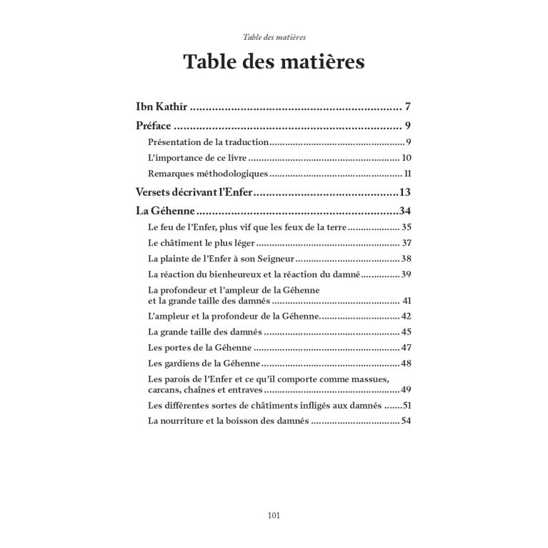 La description authentique de l'Enfer & ses supplices – Ibn Kathîr – Éditions Al-Hadîth