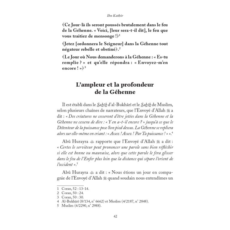 La description authentique de l'Enfer & ses supplices – Ibn Kathîr – Éditions Al-Hadîth