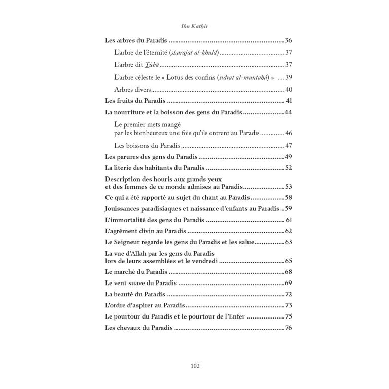 La Description Authentique du Paradis & ses Délices – Ibn Kathîr – Éditions Al-Hadîth