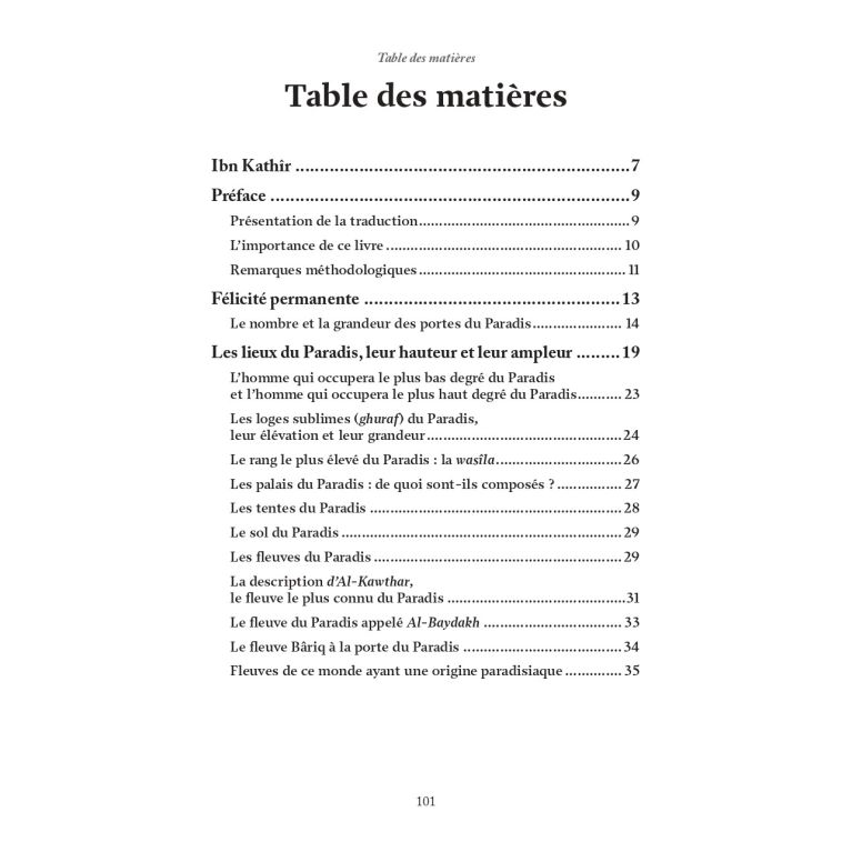 La Description Authentique du Paradis & ses Délices – Ibn Kathîr – Éditions Al-Hadîth