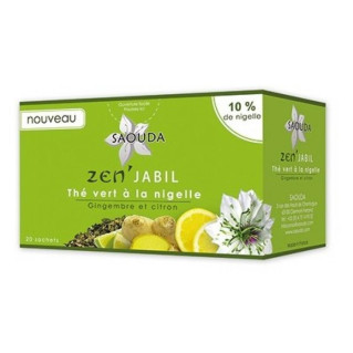 Thé Vert à la Graine de Nigelle - ZEN'JABIL - Saouda Nigelle Sativa