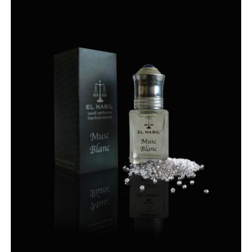 Musc Blanc - Parfum : Mixte - Extrait de Parfum Sans Alcool - El Nabil - 5 ml 