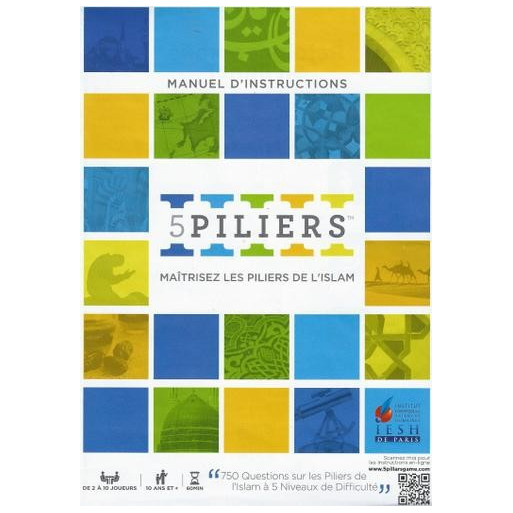 5 pilliers - Boite Fun - 750 Quizz et Défis + Plateau de Jeux - IESH