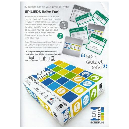 5 pilliers - Boite Fun - 750 Quizz et Défis + Plateau de Jeux - IESH 5 pilliers - Boite Fun - 750 Quizz et Défis + Plateau de Jeux - IESH