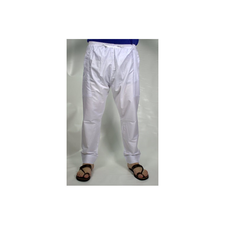 Pantalon Afaq - Sirwal Blanc - Coupe Droite - 2634