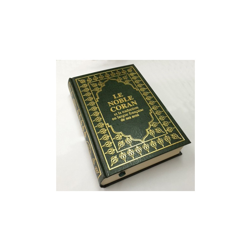 Le Noble Coran - Français et Arabe - Couverture Vert - Format Moyen 14,50 x 21,50 cm
