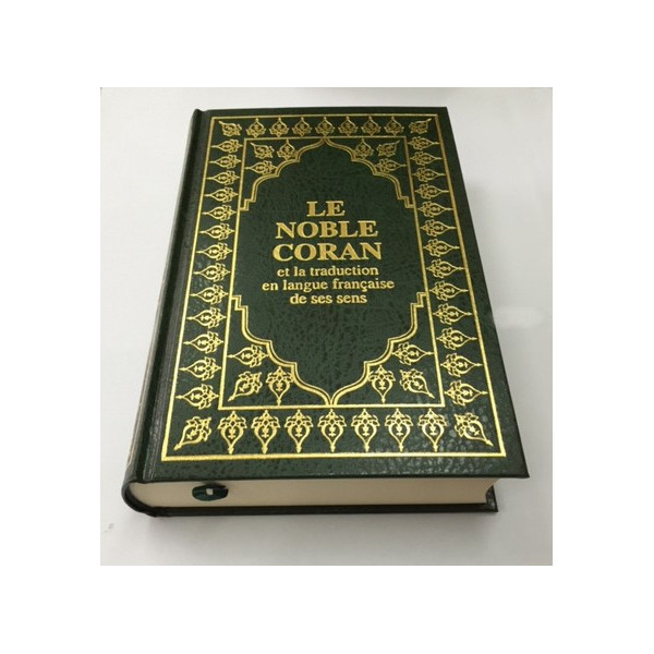 Le Noble Coran - Français et Arabe - Couverture Vert - Format Moyen 14,50 x 21,50 cm