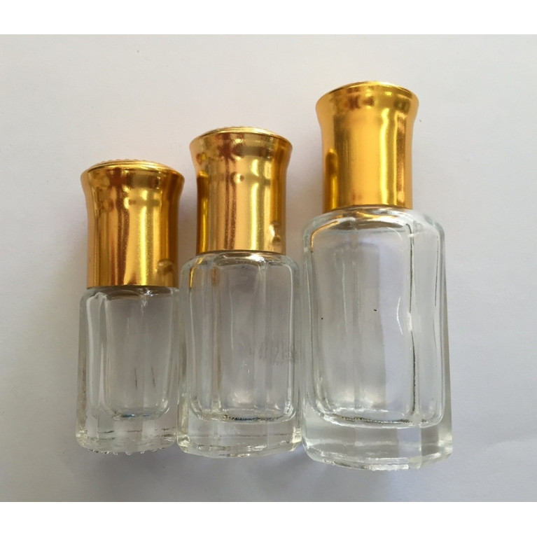 Bouteille en Verre pour Musc 12 ml - FLACON VIDE - Fiole + Bille