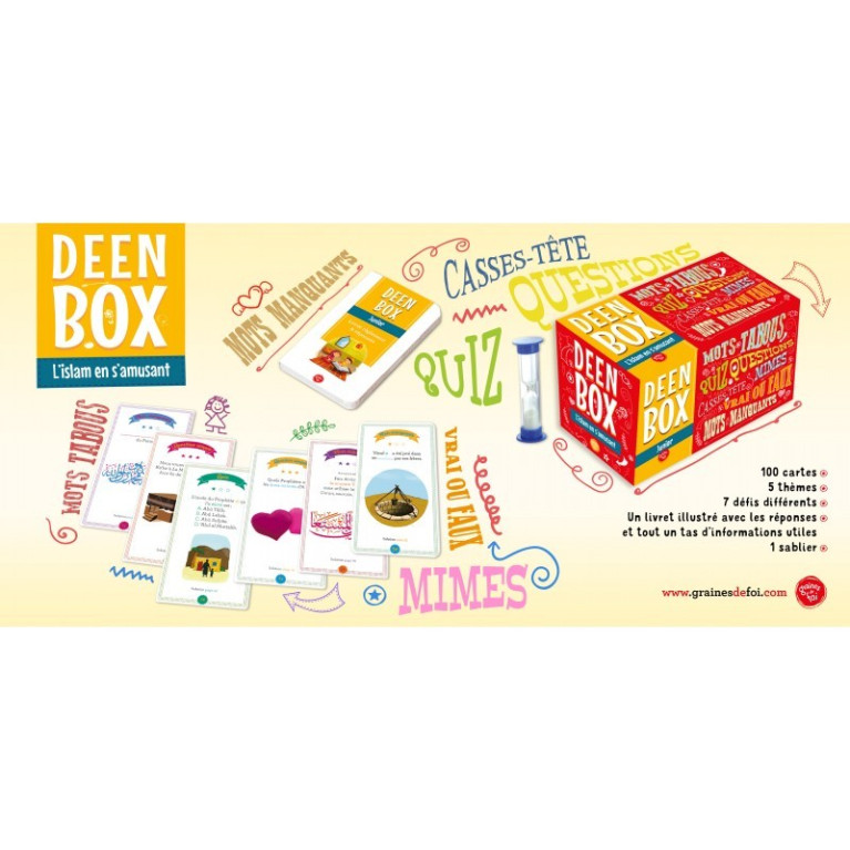 Deen Box : Mots Tabous, Quiz, Mîme, ....... A partir de 7 ans