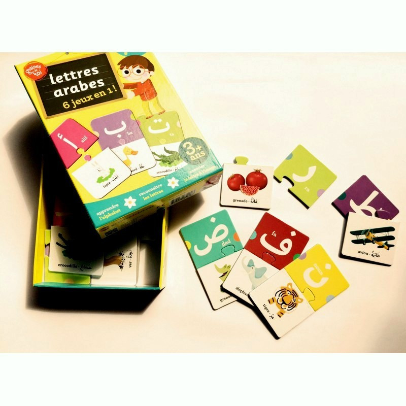 Lettres Arabes, 6 jeux en 1 . A partir de 3 ans Lettres Arabes, 6 jeux en 1 . A partir de 3 ans