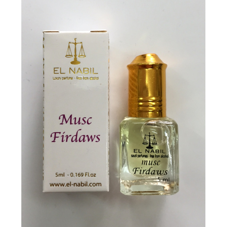 El Nabil - Musc Firdaws 5 ml - Saudi Perfumes - Sans Alcool