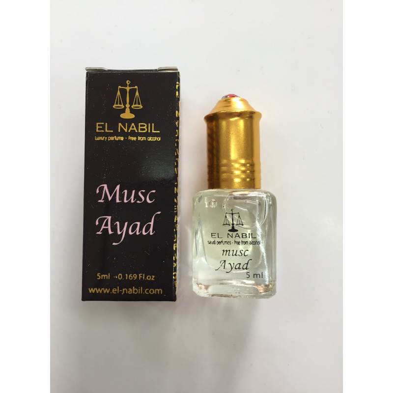 Musc Ayad - Parfum : Mixte - Extrait de Parfum Sans Alcool - El Nabil - 5 ml Musc Ayad - Parfum : Mixte - Extrait de Parfum Sans Alcool - El Nabil - 5 ml