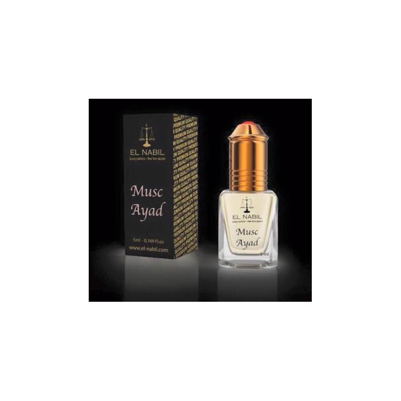 Musc Ayad - Parfum : Mixte - Extrait de Parfum Sans Alcool - El Nabil - 5 ml Musc Ayad - Parfum : Mixte - Extrait de Parfum Sans Alcool - El Nabil - 5 ml