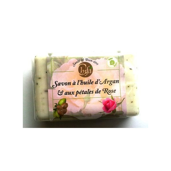 Savon Chifa - Huile d'Argan et Pétale de Rose - 100 gr